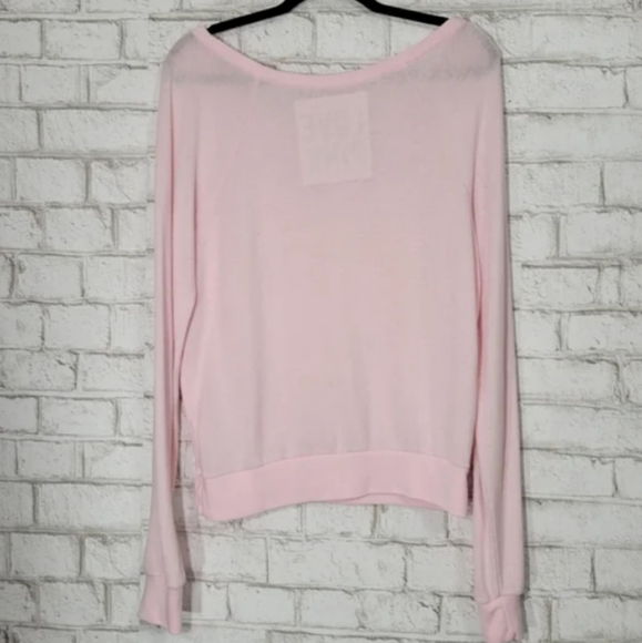 PINK Victoria's Secret Logo Long Sleeve Lightweight Sweatshirt - Picture 8 of 9